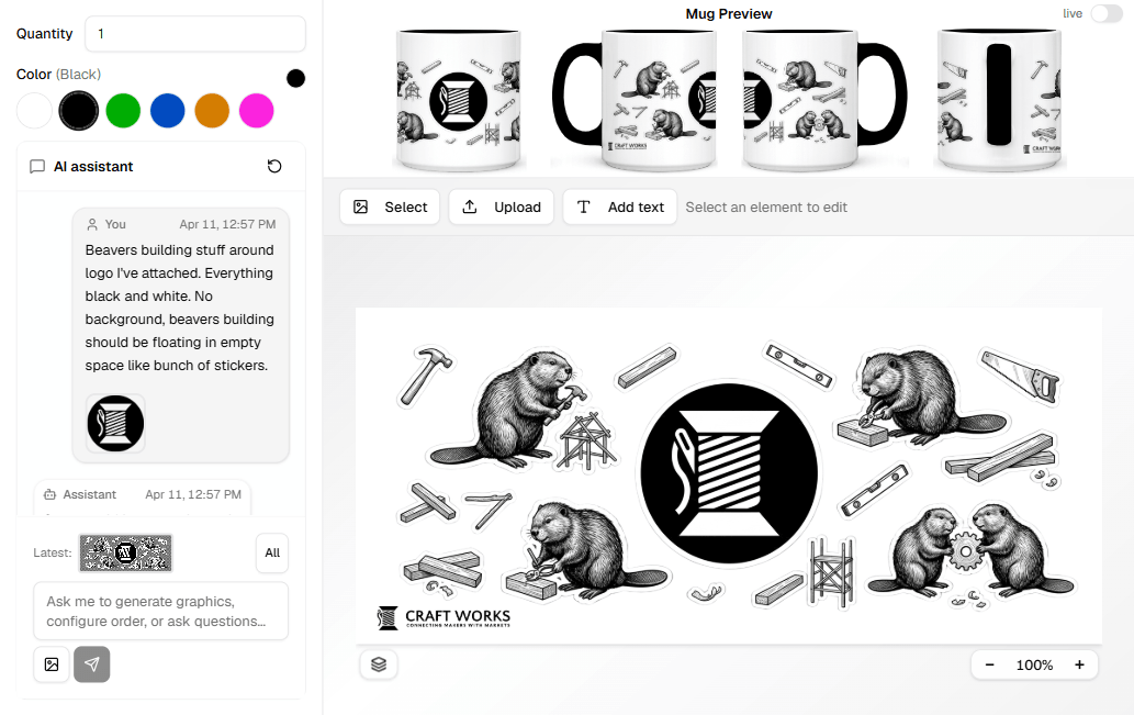 Example mug design 1